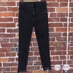 Express dark Gray high-waisted jeans